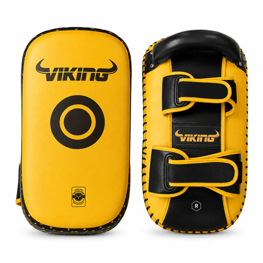 Viking Diablo Curved Pro Leather  Thai Pads (Heavy Duty)