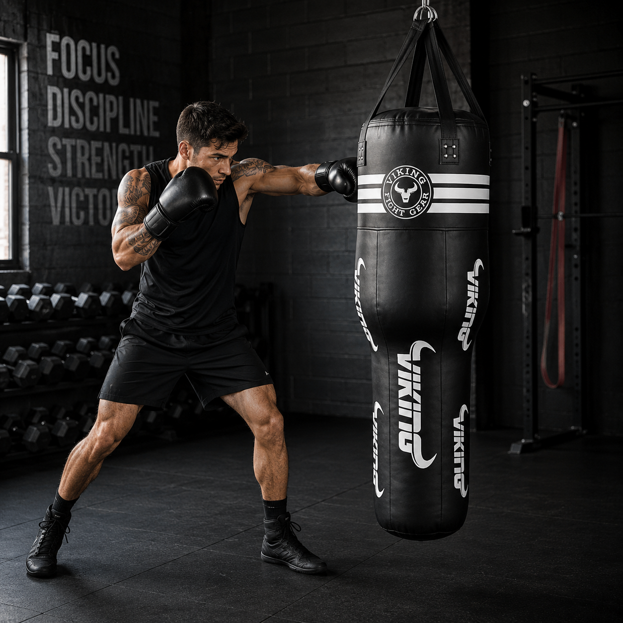 Viking Body Rip Leather Punching Bag