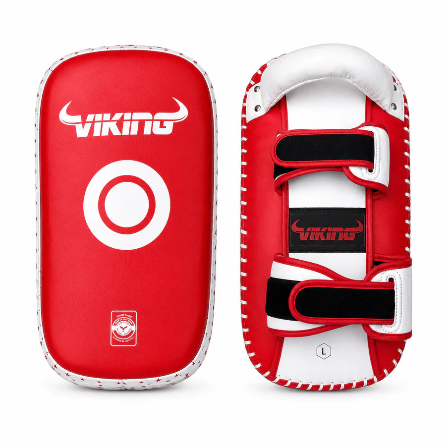 Viking Diablo Curved Pro Leather  Thai Pads (Heavy Duty)