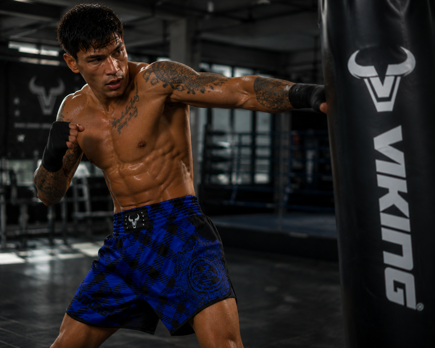 Viking Stripe Muay Thai Shorts