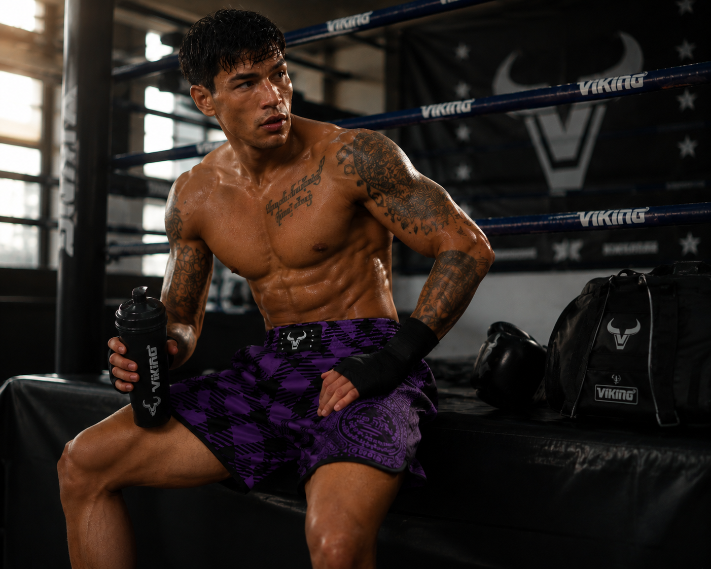 Viking Stripe Muay Thai Shorts