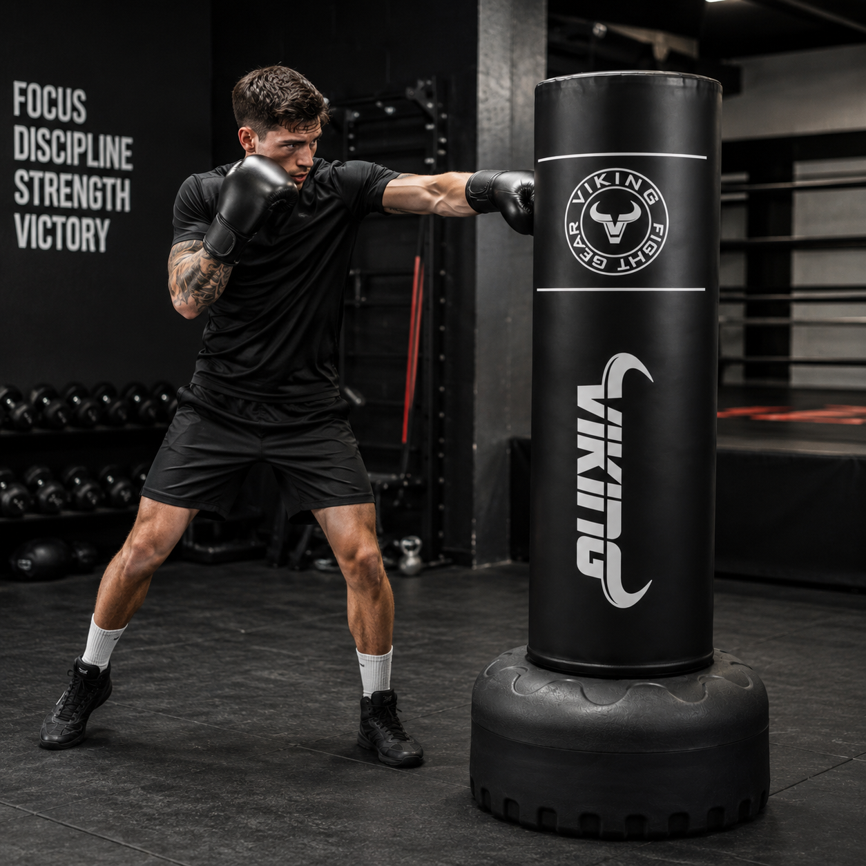 Viking Steel Core Titanium Freestanding Punching Bag