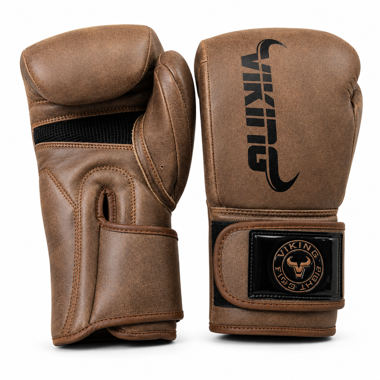 Viking Retro Leather Boxing Gloves