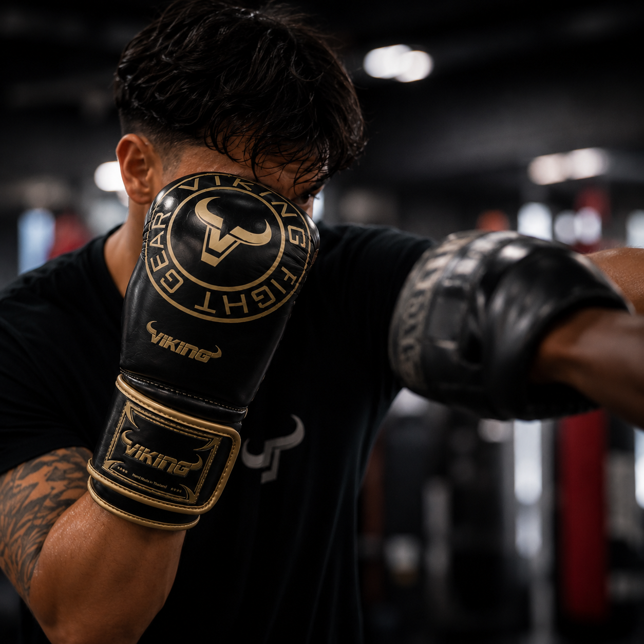 Viking Rage Leather Boxing Gloves