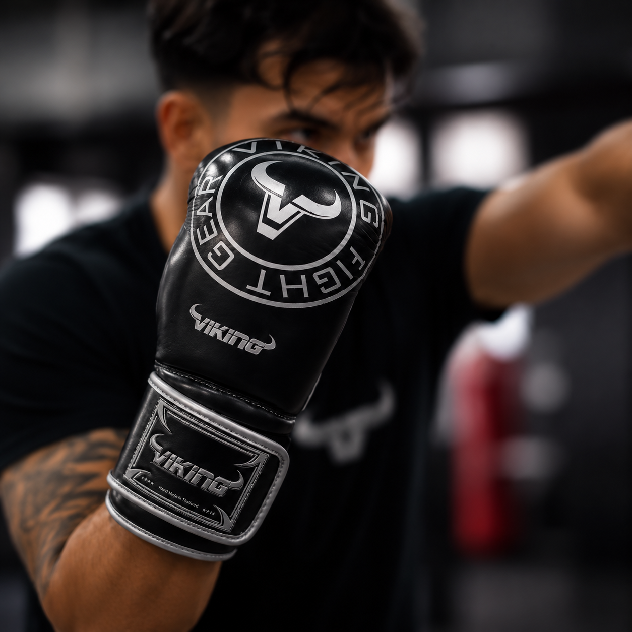 Viking Rage Leather Boxing Gloves