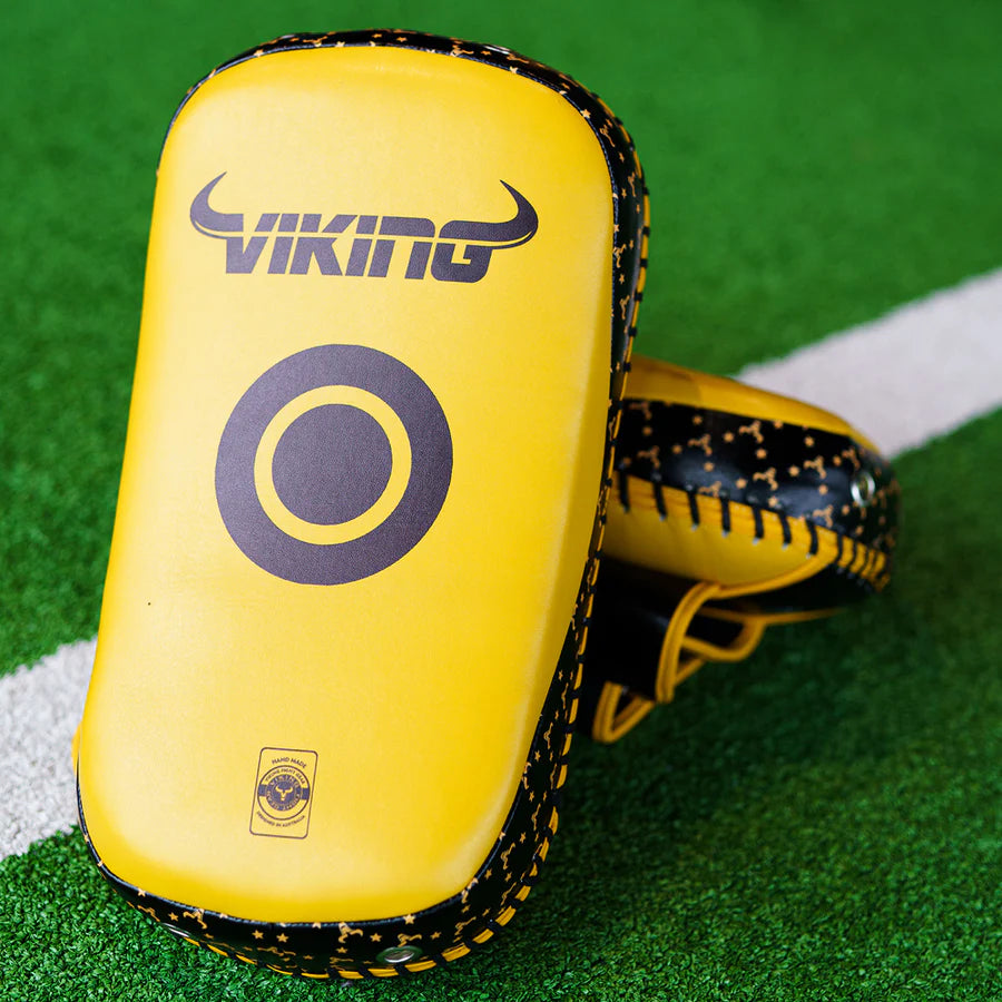 Viking Diablo Curved Pro Leather  Thai Pads (Heavy Duty)