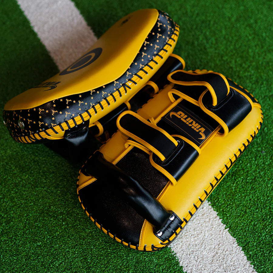 Viking Diablo Curved Pro Leather  Thai Pads (Heavy Duty)