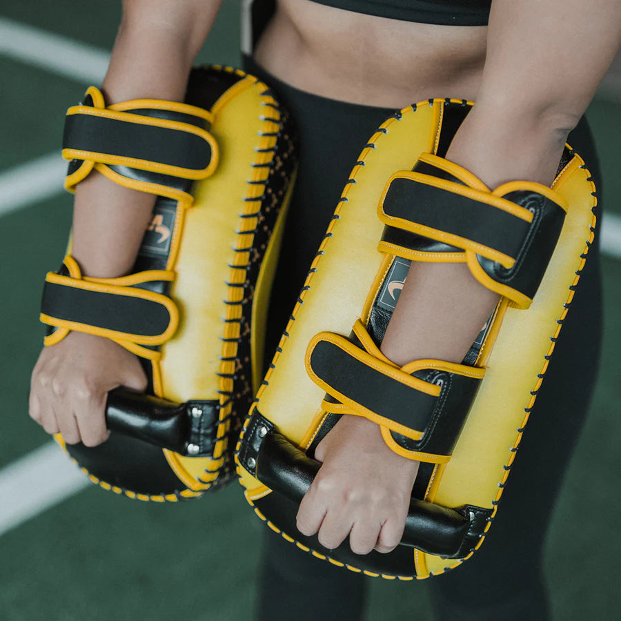 Viking Diablo Curved Pro Leather  Thai Pads (Heavy Duty)