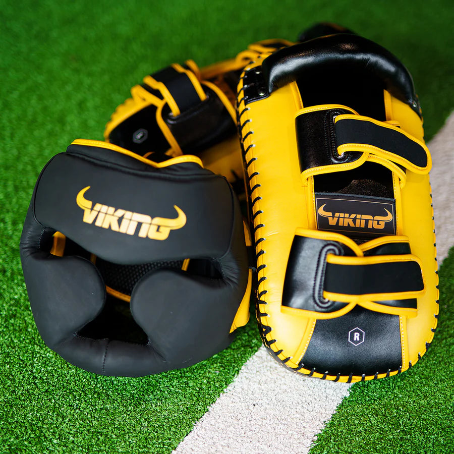 Viking Diablo Curved Pro Leather  Thai Pads (Heavy Duty)