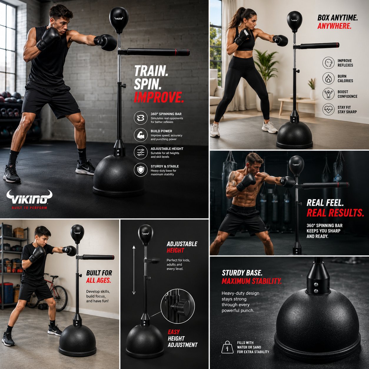 Viking Spinning Bar Boxing Trainer