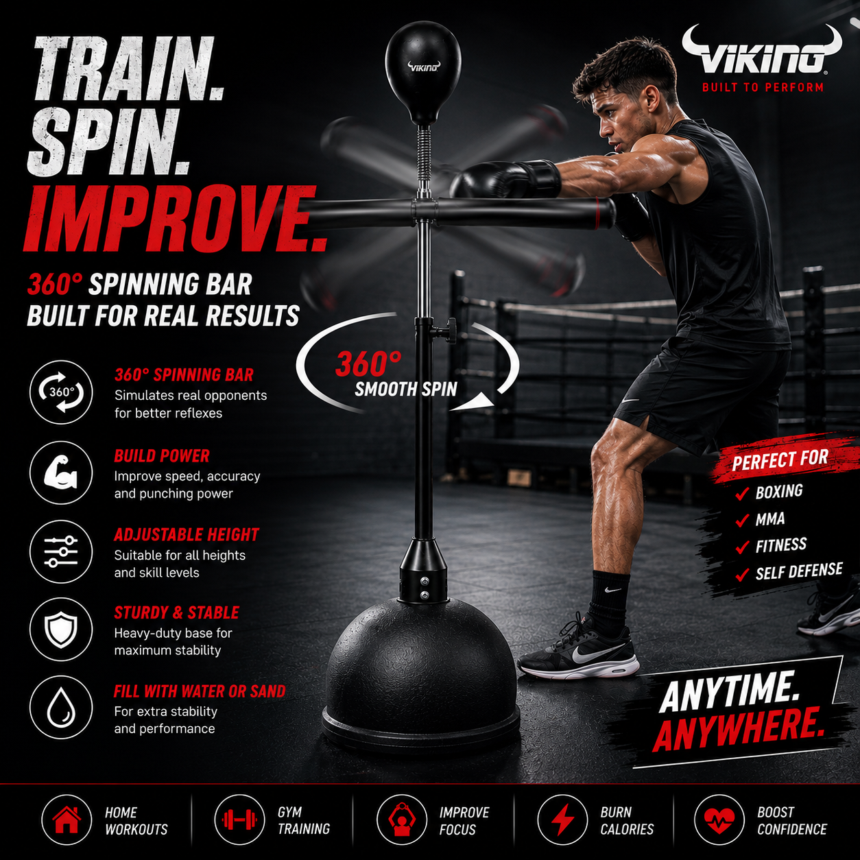Viking Spinning Bar Boxing Trainer