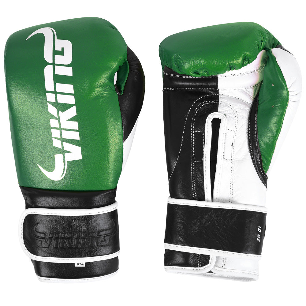 Viking Spartacus Pro Fight Gloves Green/Black/White