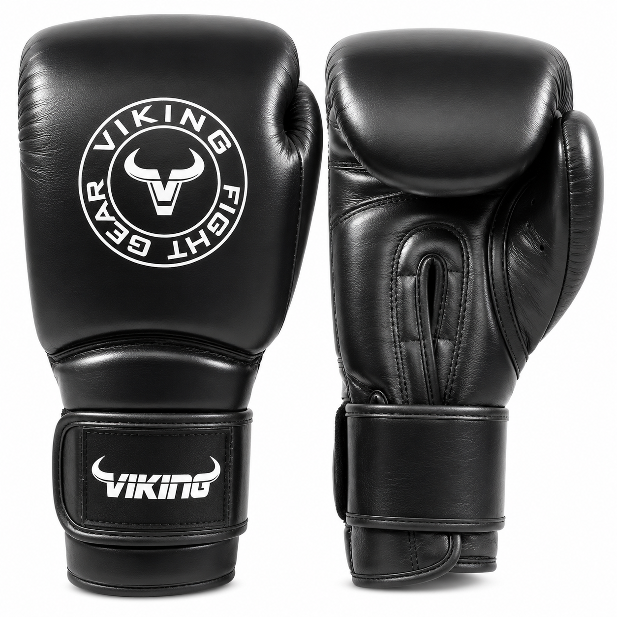 Viking Savage Leather Wrist Locking Boxing gloves