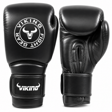 Viking Savage Leather Wrist Locking Boxing gloves
