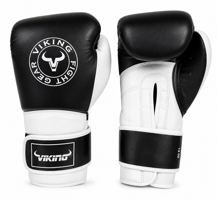 Viking Savage Leather Wrist Locking Boxing gloves