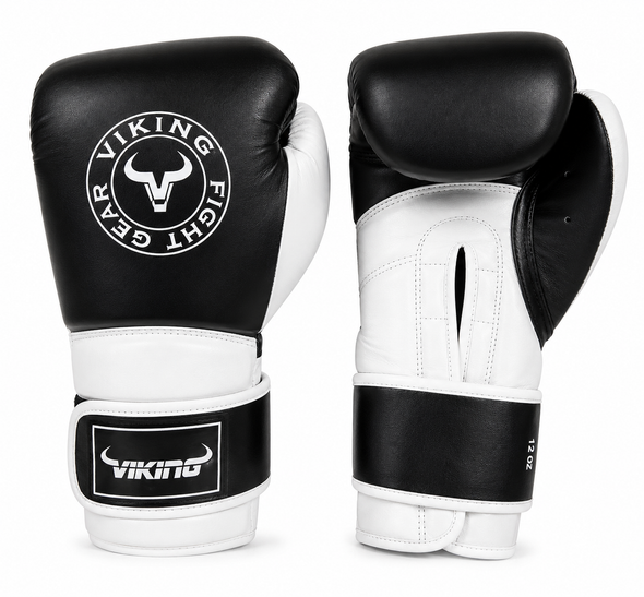 Viking Savage Leather Wrist Locking Boxing gloves