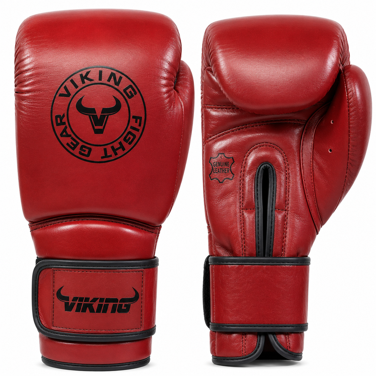 Viking Savage Leather Wrist Locking Boxing gloves