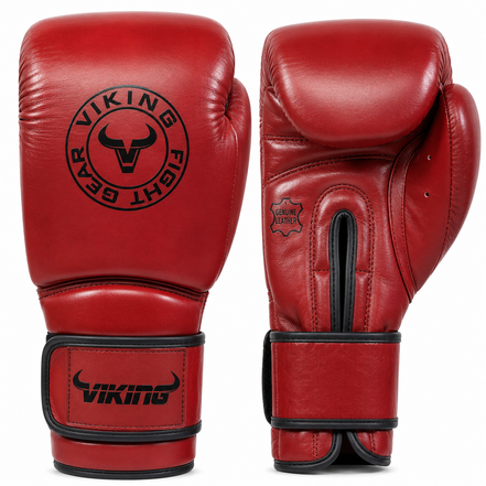 Viking Savage Leather Wrist Locking Boxing gloves