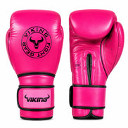 Viking Savage Leather Wrist Locking Boxing gloves