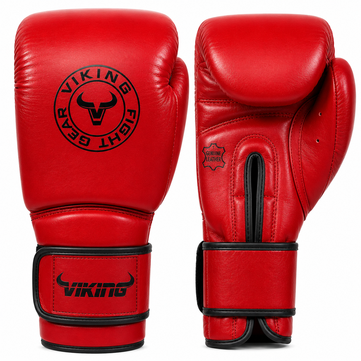 Viking Savage Leather Wrist Locking Boxing gloves