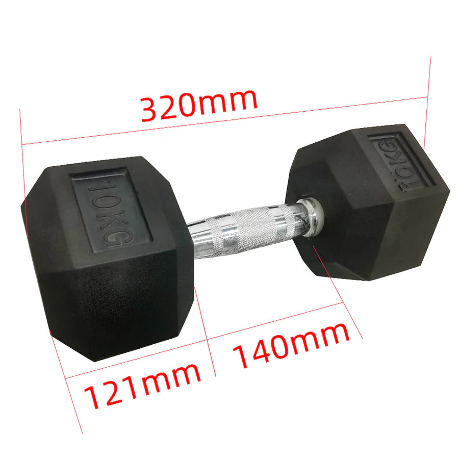 Viking Rubber Hex Dumbbells