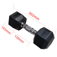 Viking Rubber Hex Dumbbells