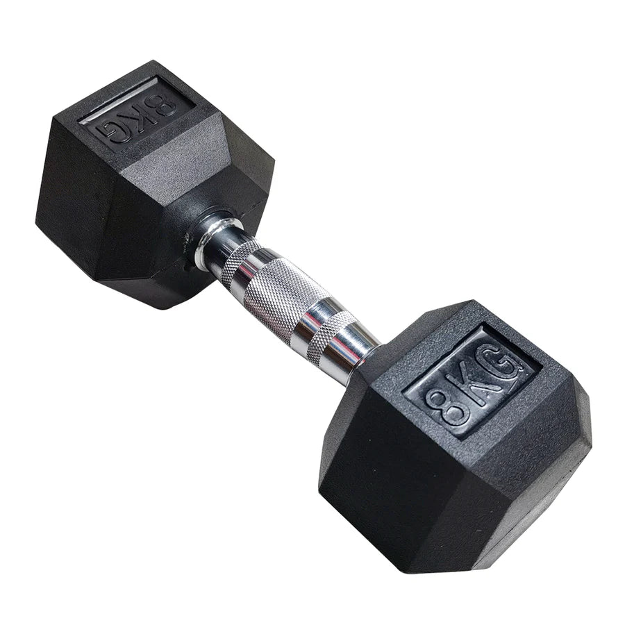 Viking Rubber Hex Dumbbells